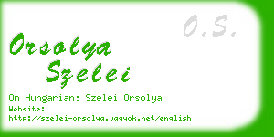 orsolya szelei business card